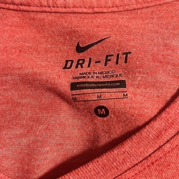 Nike W&J College Red White V Neck T Shirt Short Sleeve M - Picture 4 of 5